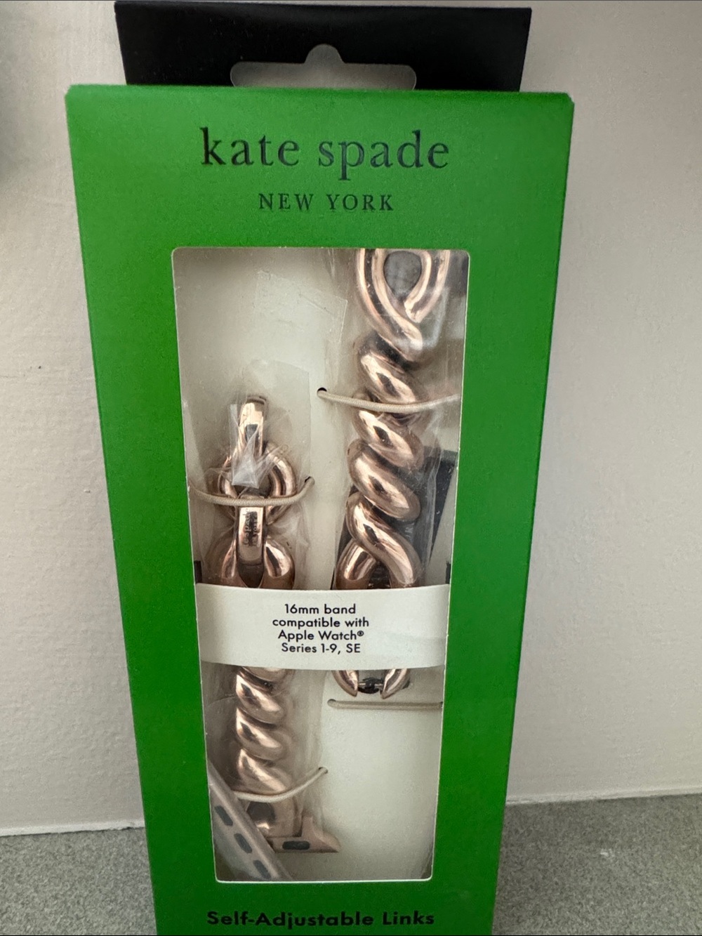 kate spade Rose Gold Chain-Link 16mm Apple Watch Band